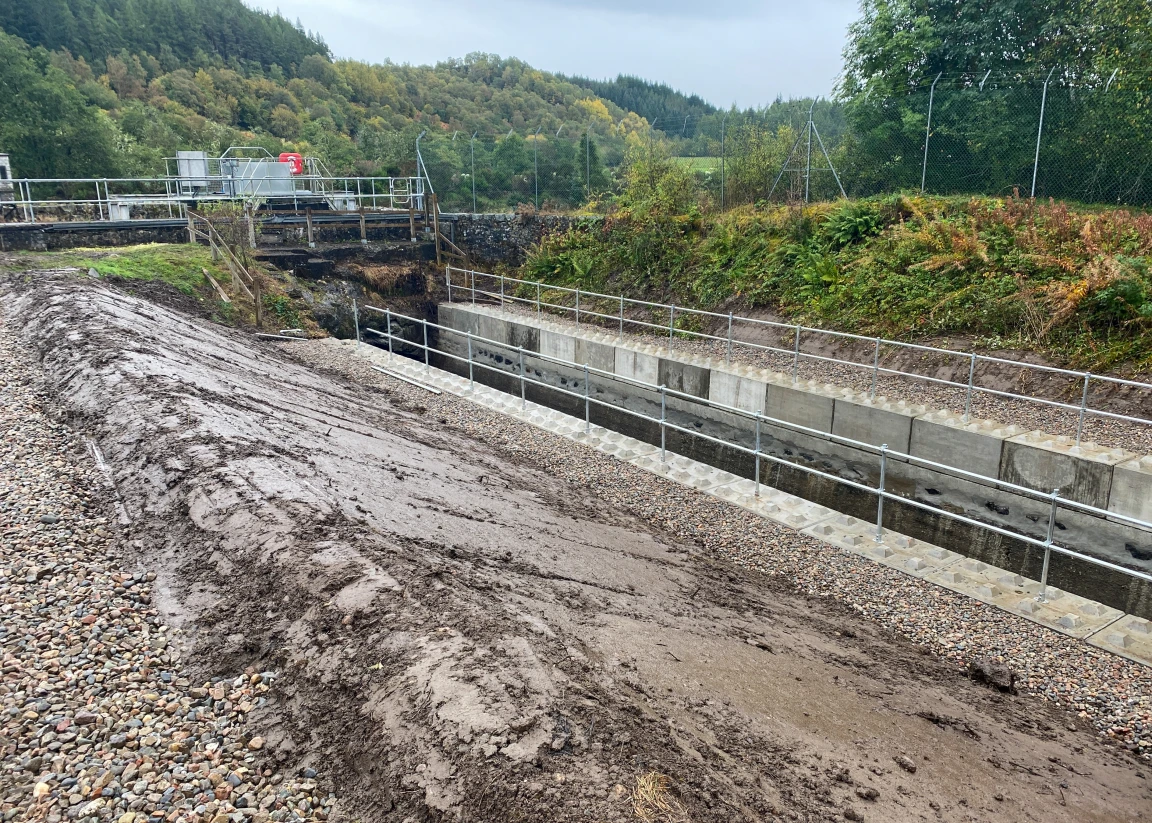 Lower Foyers Intake Channel stabilisation and repair works to restore and protect critical hydroelectric infrastructure